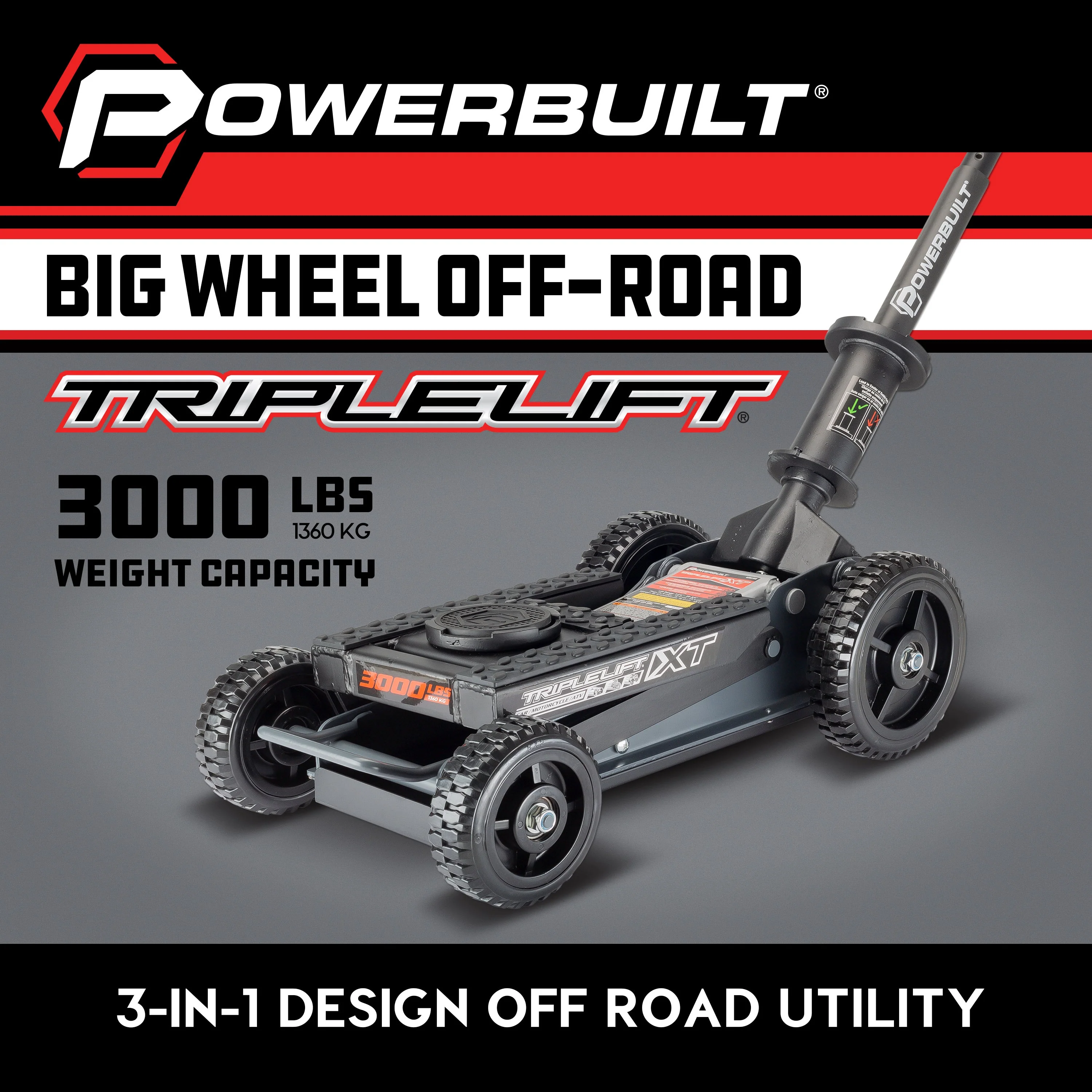 MoTLEY Industries - 3000lbs Big Wheel Off Road Triple Lift - Image 8